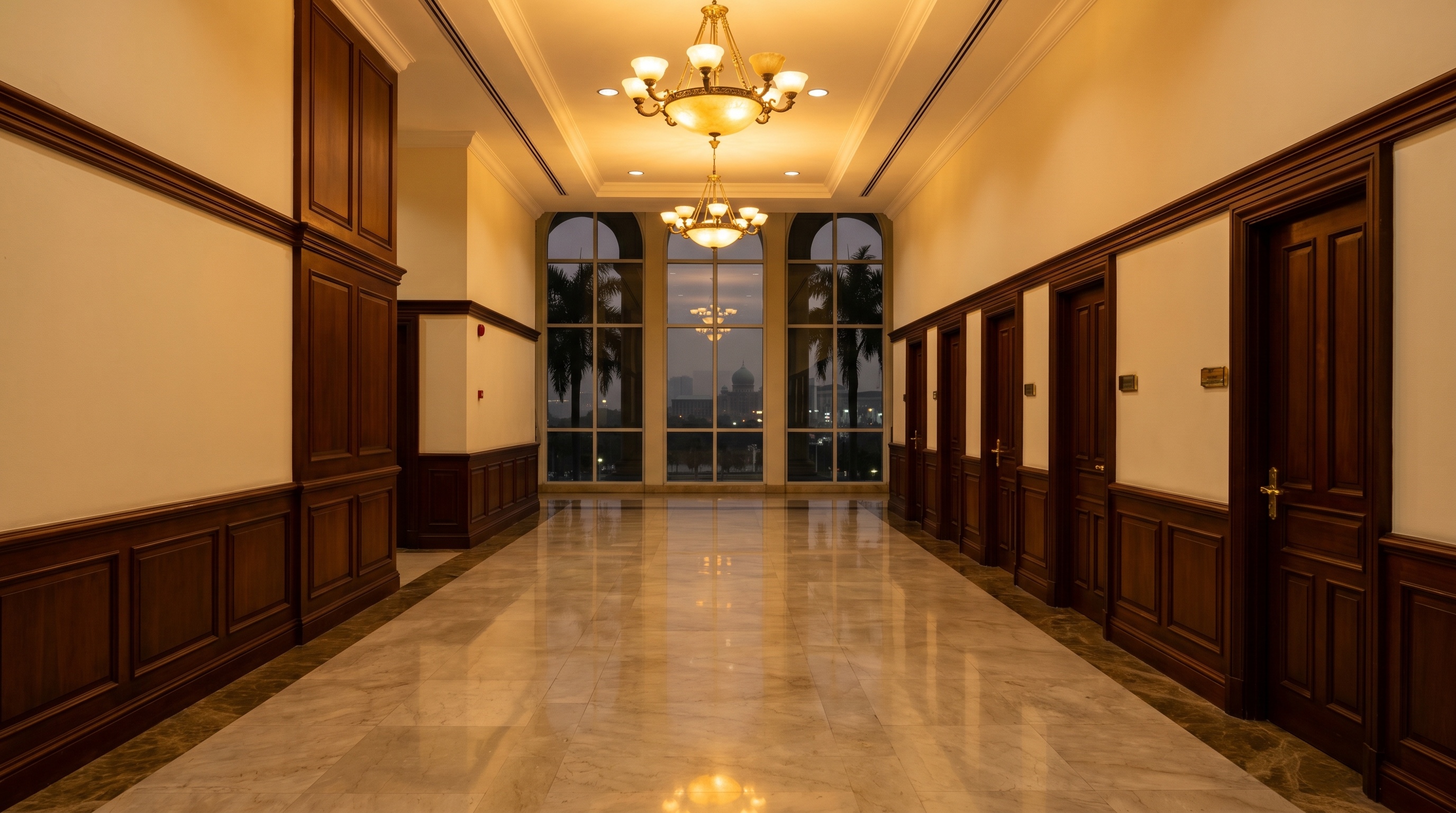 Malaysian federal government security building interior